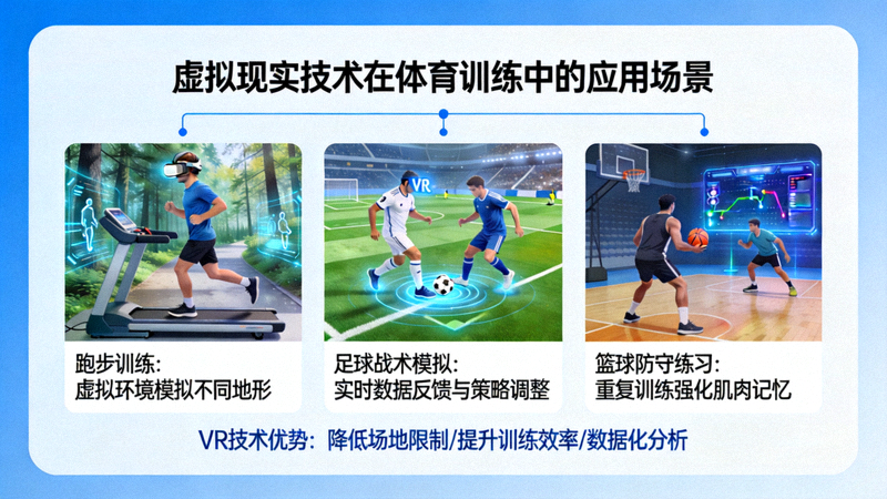 虚拟现实技术在体育训练中的应用场景示意图 - VR如何改变运动员训练方式