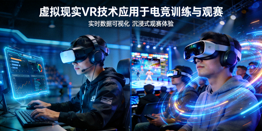 虚拟现实VR技术应用于电竞训练与观赛 - 展示科技感
