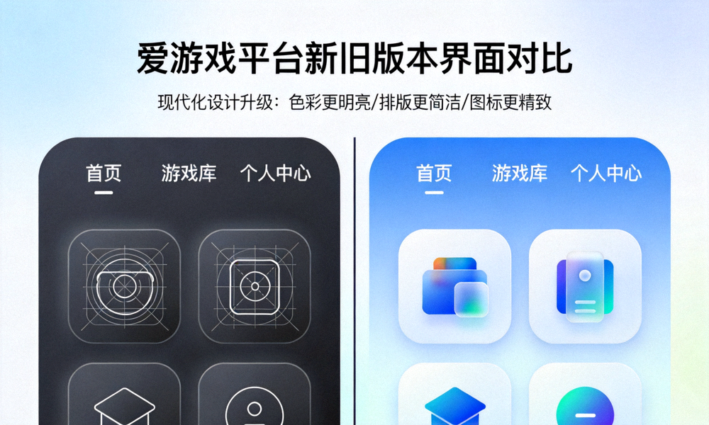 爱游戏平台新旧版本界面对比图 - 展示现代化设计升级