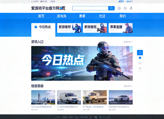 爱游戏平台官方网站首页界面展示 - 清晰的导航与资讯入口
