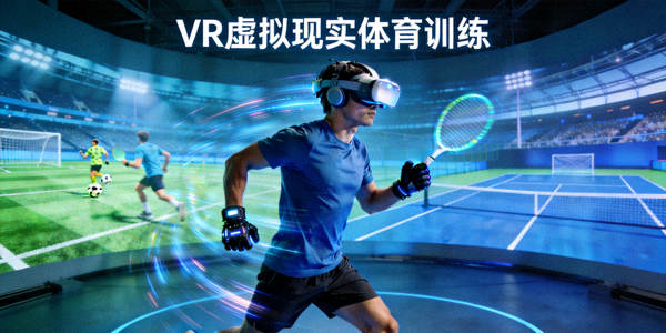 VR虚拟现实技术在体育训练中的应用场景 - 运动员进行沉浸式模拟训练