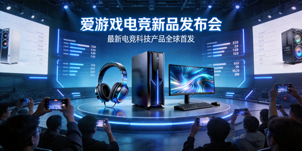 爱游戏电竞新品发布会现场 - 展示最新电竞科技产品