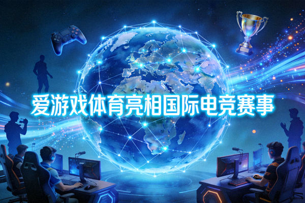 蓝色科技感地球网络连接画面 - 爱游戏体育亮相国际电竞赛事