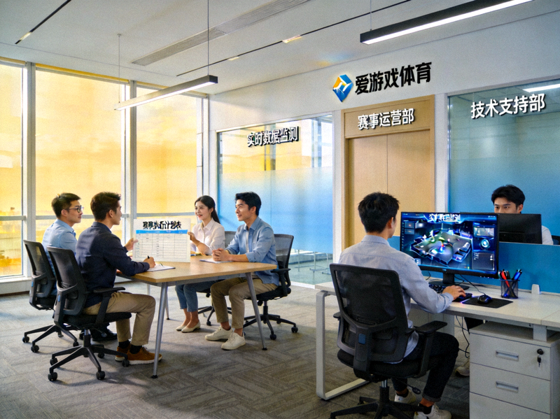 爱游戏体育团队协作办公场景 - 赛事运营与技术支持团队工作画面